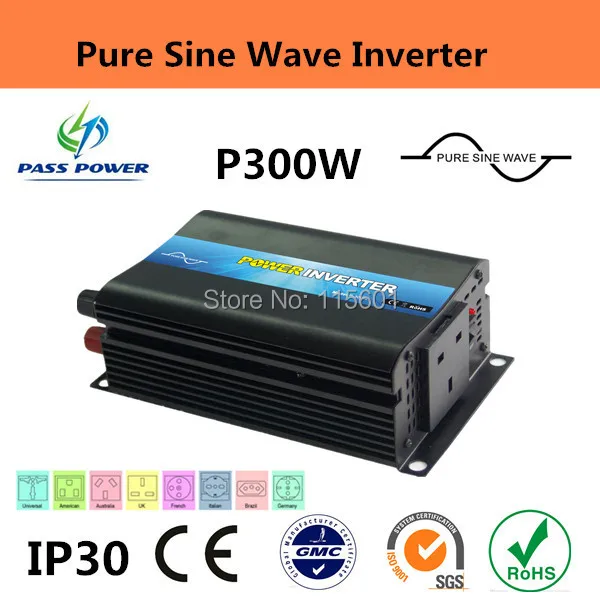 

Solar Power Inverter 300W Car Power Inverter  DC12V to AC 110V Off Grid Single Purchase
