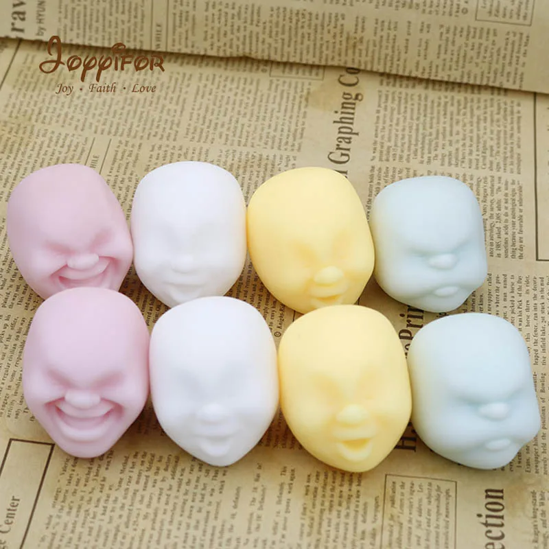 

Joyyifor Colourful Squishy Antistress Slow Rising Expression Cute Mini Face Squeeze Kids Release Stress Adult Decompression Toys