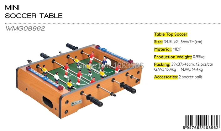 Мини MDF футбольный стол, Открытый Настольный футбол
