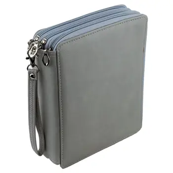 

124 Holder 4 Layer Portable PU Leather School Pencils Case Large Capacity Pencil Bag For Colored Pencils Watercolor Art Suppli
