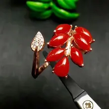 Shilovem 925 серебро натуральный красный коралл Пуссеты fine Jewelry женские модные открытые вечерние подарок lpj030601agsh