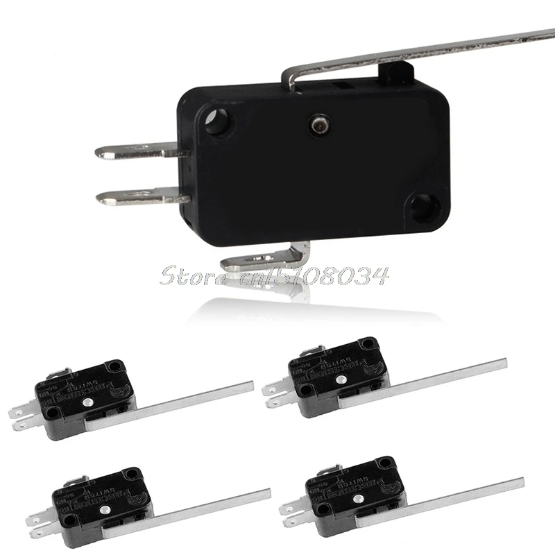 

5Pcs KW7-9 Long Straight Hinge Lever Type SPDT Micro Switch Limit Switch NEW S08 Drop ship