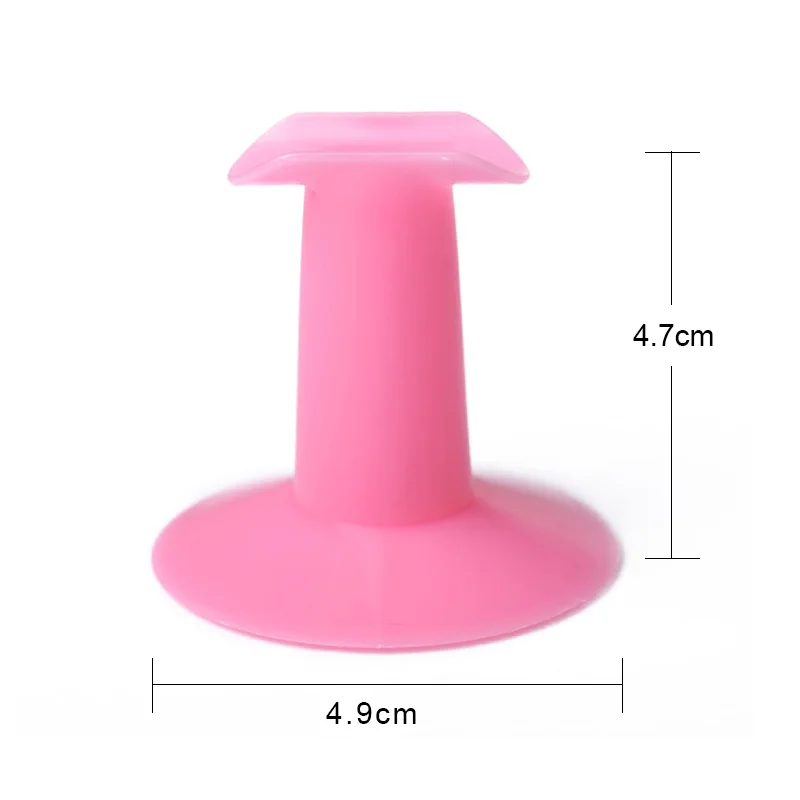 Pink Nail Finger Stand Professional Plastic Practice Rest Holder for Nail Art UV Gel Polish Painting Nails Design Tools