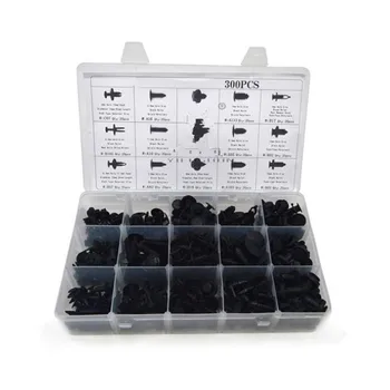 

YAQUICKA 300Pcs 15 Sizes Car Push Pin Rivet Trim Mouldings Clisp Fastener Assortment Kit for Toyota Nissan Honda Buick Chrysler