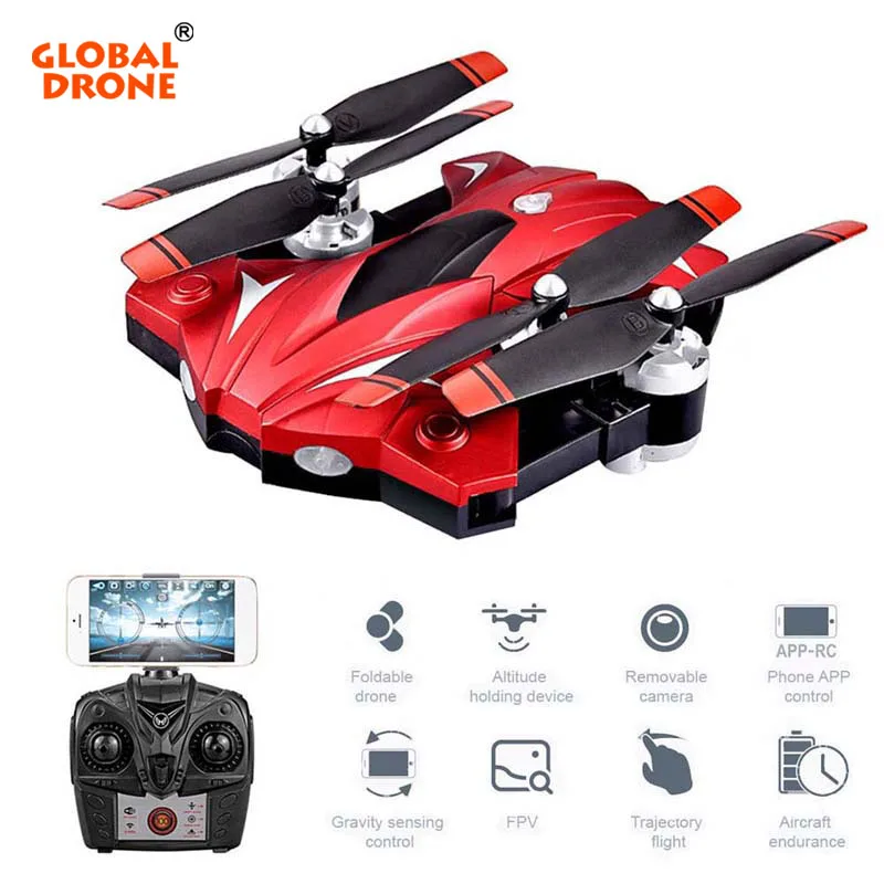 

Global Drone RC Drones Foldable Remote Control Drone Long Flying Time Drones With Camera HD