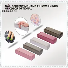 ELECOOL, 5 цветов, подушка для дизайна ногтей, Кожаная подставка для ногтей, пудра для ногтей, держатель лака для ногтей, ручная Подушка, Handhalter, Reposa, braos, Manicura