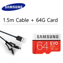 SAMSUNG Microsd карта 64G 128GB 32GB Micro SD карта 12GB класс 10 U3 U1 SDXC класс EVO+ Micro SD карта памяти TF Flash