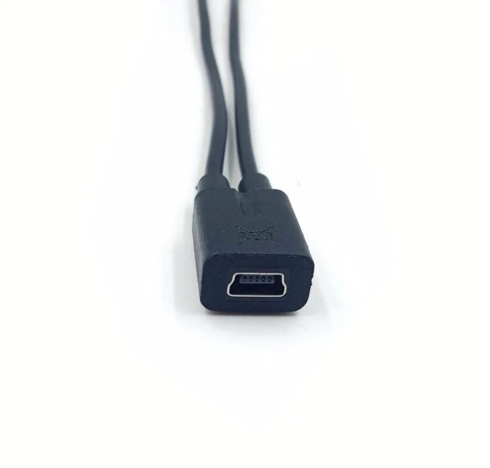 Мини USB отклонения в размерах на 1-2 Y сплиттер кабель, USB 2,0 Mini 5-контактный разъем на обоих концах для подключения внешних устройств к кабель+ кабель Micro USB Мужской преобразователя высокого Скорость зарядный кабель шнур