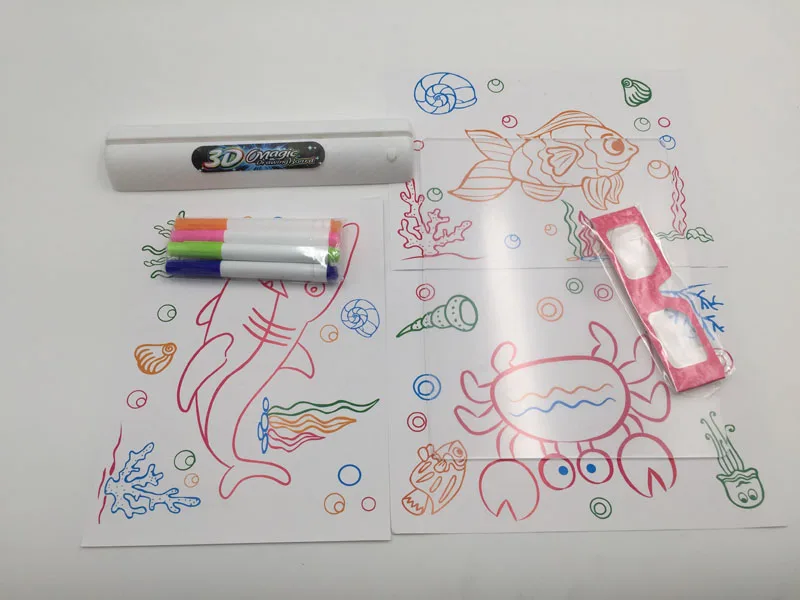 Magic Children 3D Board Animals Drawing Board 3D toys Early childhood toys Children's drawing (2)