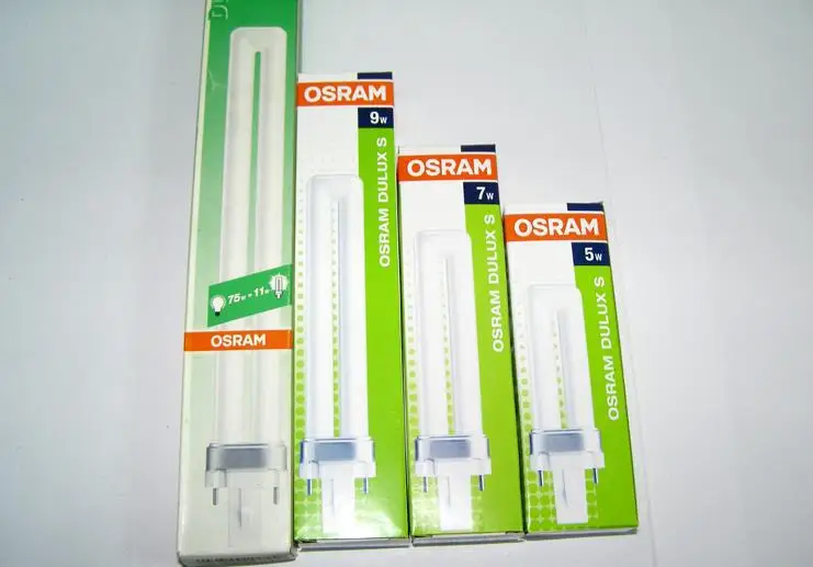 OSRAM DULUX S 11W компактная люминесцентная лампа трубка, LUMILUX G23 2 булавки лампы, 11 W/827 теплый белый, 11 W/840 холодный белый, 11 W/865 дневной свет