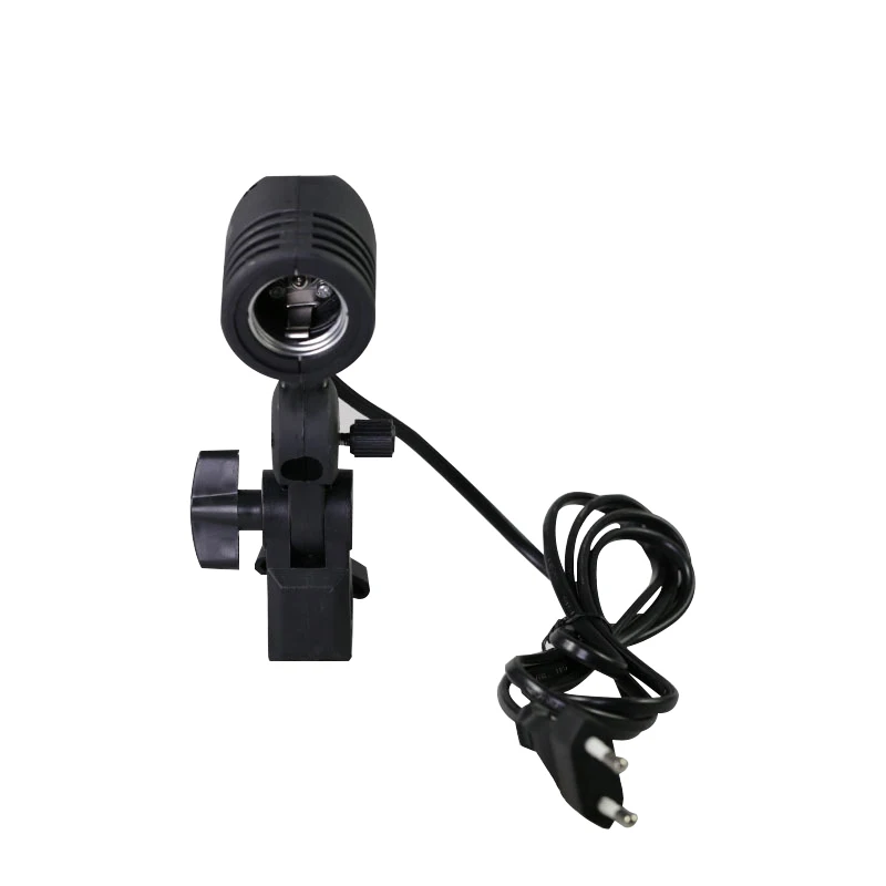 

Photographic Lighting E27 Bulb Holder Socket Flash Swivel Bracket Photo Light Lamp Mount US Plug or UK Plug or EU Plug