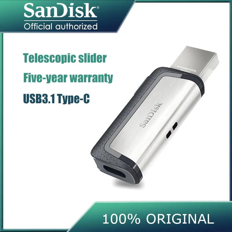 Sandisk SDDDC2 флеш-накопитель 32gb type-C USB3.1 двойной OTG USB флеш-накопитель 16gb 150 м/с 64gb memoria usb флеш-накопитель 128 gb