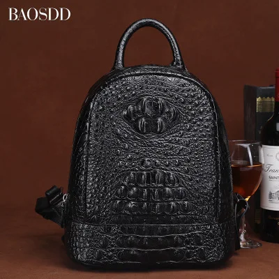 

Top quality free shipping DHL Genuine crocodile leather double shoulder bag ladies leather casual fashion bag