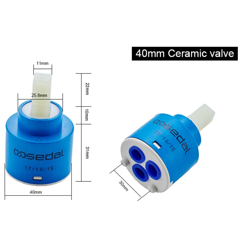Faucet ceramic cartridge shower valve 35/40mm cartridge ceramic tap mixer for faucet SEDAL valve ROVATE