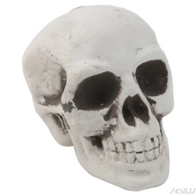 Череп декоративный реквизит скелет голова пластик Хэллоуин день кофе бруски-орнаменты Прямая поставка