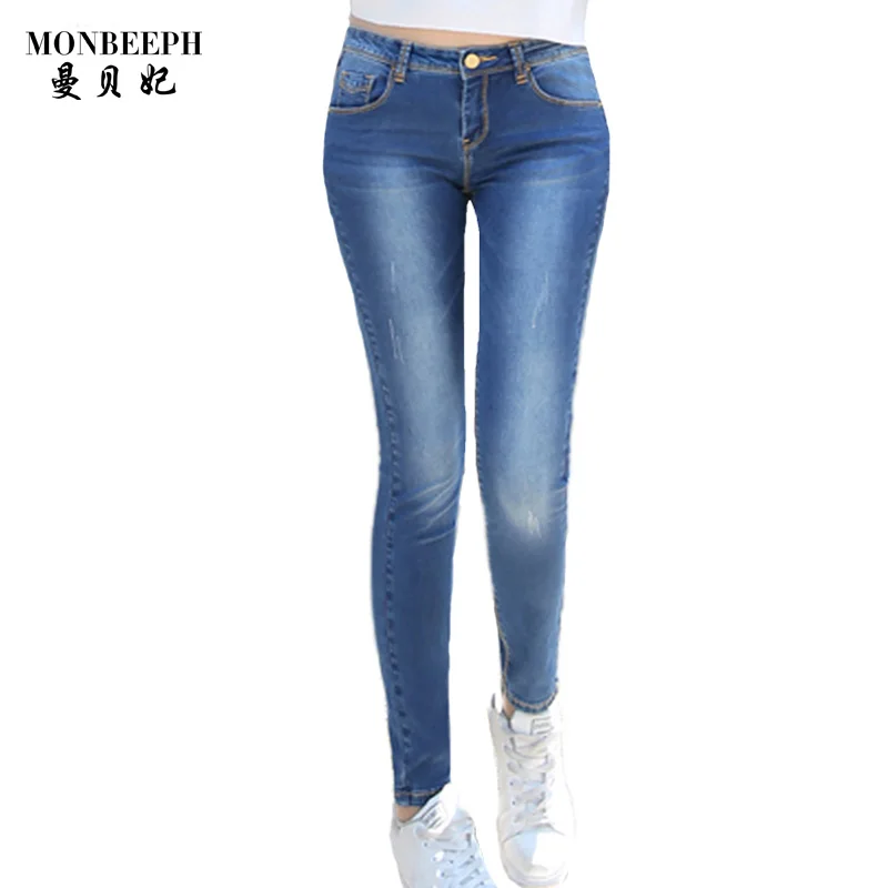 Online Get Cheap Light Blue Denim Skinny Jeans -Aliexpress.com new arrival solid color skinny jeans women mid waist blue slim denim pants female simple style - Online Get Cheap Light Blue Denim Skinny Jeans -Aliexpress.com