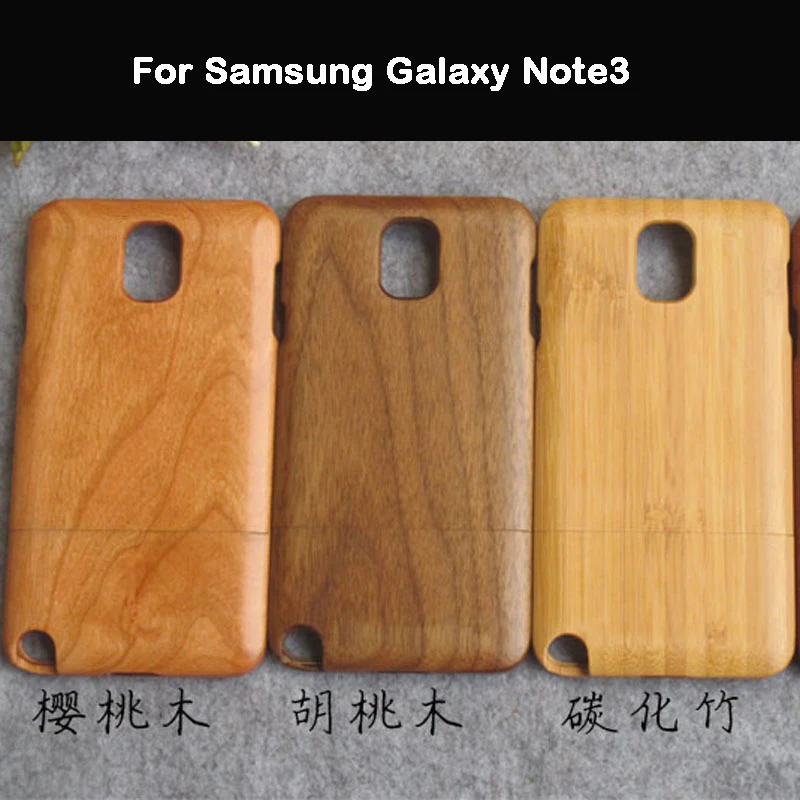 2018 luxury For Samsung Galaxy Note3 case qimei Natural bamboo and wood shell back cover for Note 3 5.7inch |