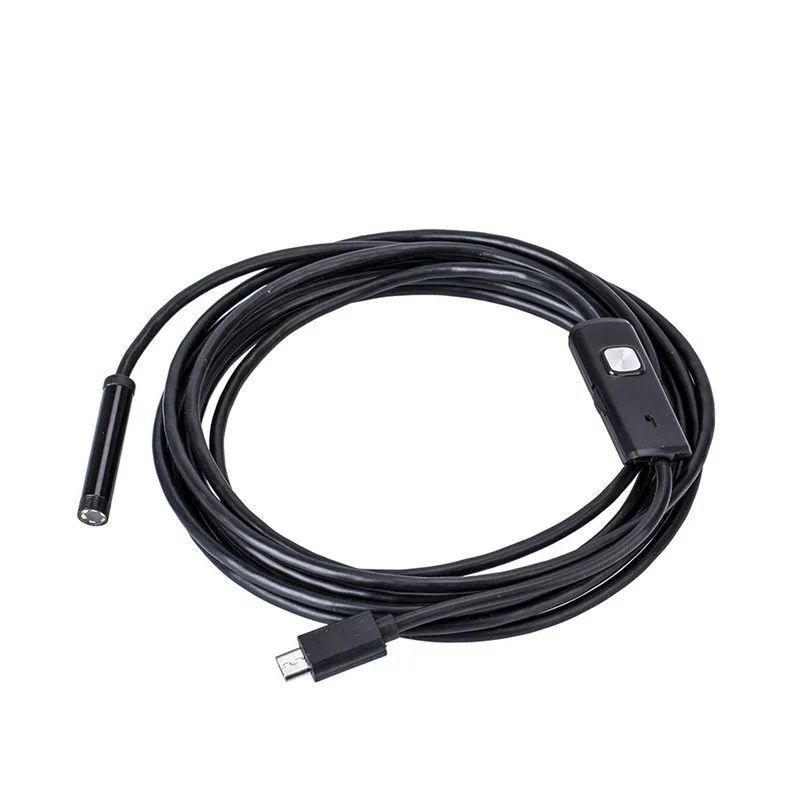 Водонепроницаемый мобильный эндоскоп камера осмотр гибкий мини-usb Android телефон зум объектив для автомобиля змея кабель бороскоп 5,5 мм/7 мм