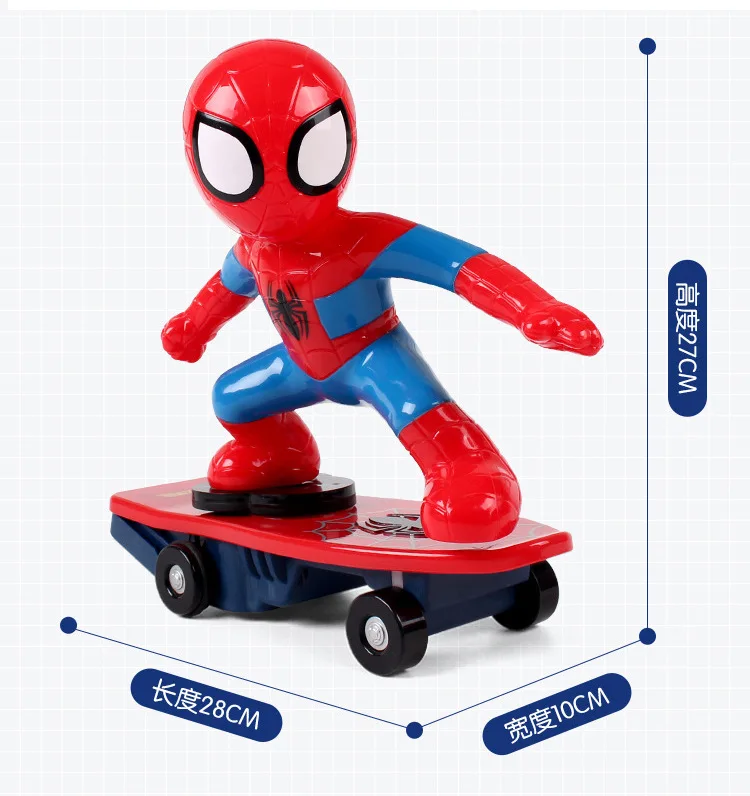 Мини rc Р/У симуляторы Человек-паук Скейтборд игрушки для детей мальчиков подарок дистанционный пульт скейтборд трюк