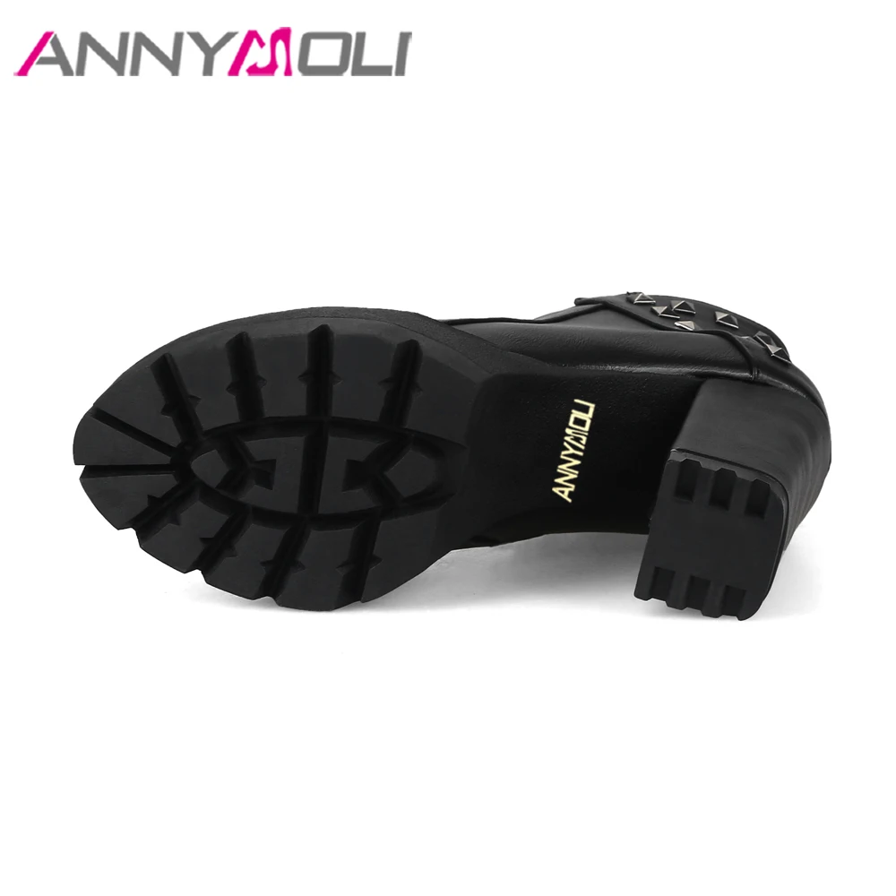 Ferse Schwarz Schuhe Hohe Meotina 43 Grau 34 Spitze Plattform Stiefel Schwarzes Winter grau gelb Skidproof Up Stiefeletten Frauen 2018 Block Motorrad ZZp4qz