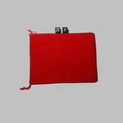 Бесплатная доставка НОВЫЙ Высший сорт 5 шт. бархатный мешочек Размер 15 см * 10 см Красного цвета сумка для хранения для кубиков игры и