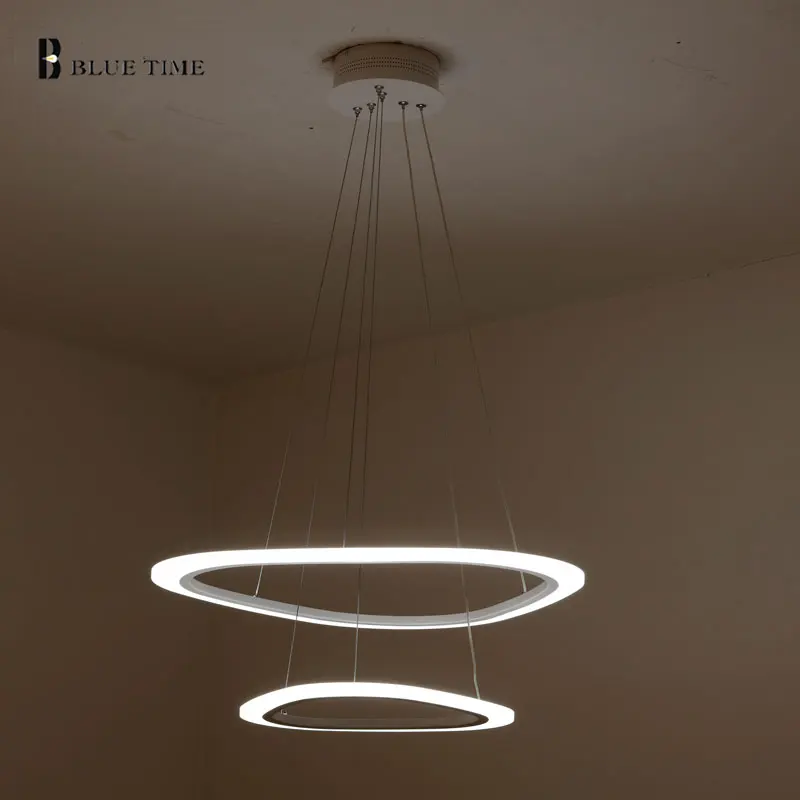 Модный круглый современный светодиодный подвесной светильник для столовой, гостиной, кухни, подвесной светильник, акриловый светодиодный подвесной светильник, светодиодный светильник