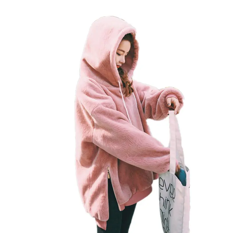 

Fashion Corduroy Hoodie Sweatshirts Women Autumn Winter Casual Thicken Tops Pullover Hoodies Long Sleeve Oversized Hoodie Q565