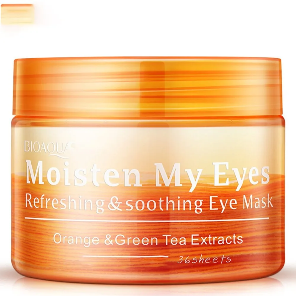 

Eye Mask 36 Sheets/Bottle Orange Flavor Moisturizing Under Eye Dark Circle Remover Orange Eye Patch