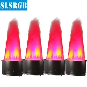 

Factory Sales 4pcs/lot Stage Simulation Fire Machine Hand Control Flame Projector 36 x 10mm Led Silk Fire Flame Machine 90-240V