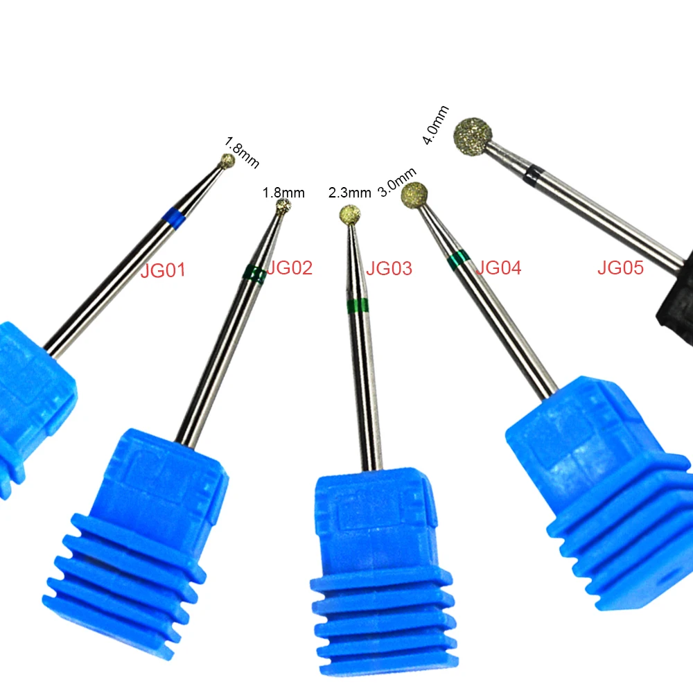 

1PCS Round Diamond 5 Type Nail Drill Bits Milling Cutter Manicure Pedicure for Electric Nail Clean Salon Accessory CHJG01-05