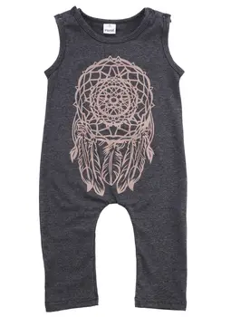 

2018 hot NEW fashion Infant Baby Girls Kids One-Piece sleeveless o-neck Romper Jumpsuit Outfit Clothes 0-5Y