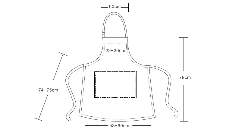 Newest Brown Black Red Plain Men Lady Woman Apron+Pocket For Butcher Kitchen Cooking Baking Aprons