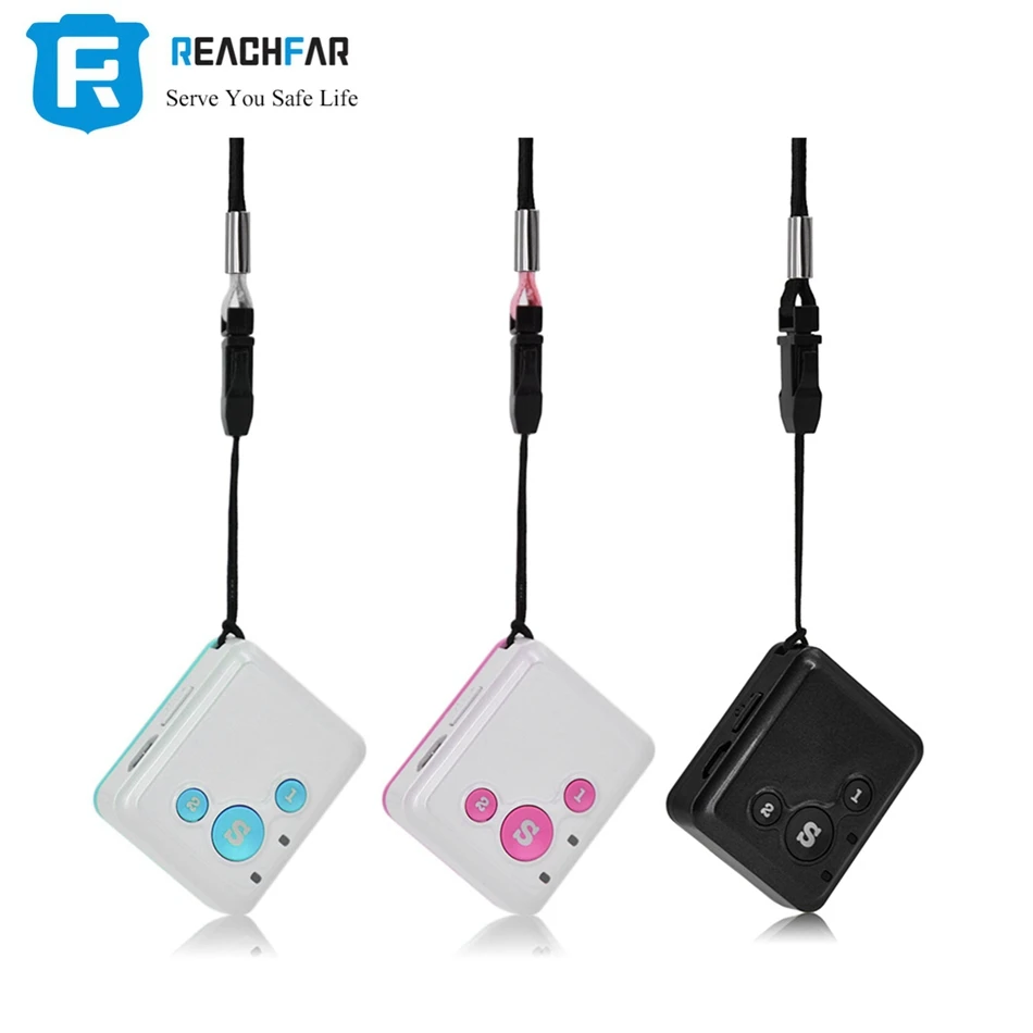 

REACHFAR SOS Two Way Communicator V16 Mini Personal GPS Tracker Real Time Tracking Kids Child Device Voice Monitor APP Tracker
