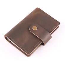 24 слота для карт ручной работы держатель именных карт из натуральной кожи для мужчин бизнес Namecard чехол креативный держатель для карт держатель для кредитных карт