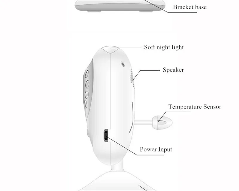 Multifunctional Baby Care Device HD Wireless Monitor Baby Monitor Wireless Babysitters Childcare Two-Ways Intercom Newborn Gift 6