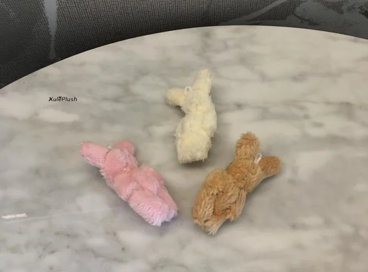 3 цвета, примерно 4,5 см Пушистый кролик плюшевые мягкие игрушки животных, мини маленькие аксессуары плюшевые игрушки «кролик» куклы