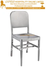Stainless steel chair fully assembled brushed finish quick shipment