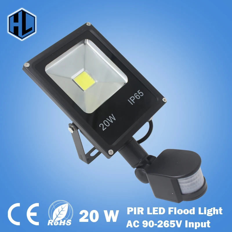 

Excellent quality! 85-265V 10W 20W 30W 50W led flood light led lamp black shell PIR Motion sensor Induction Sensor Floodlight