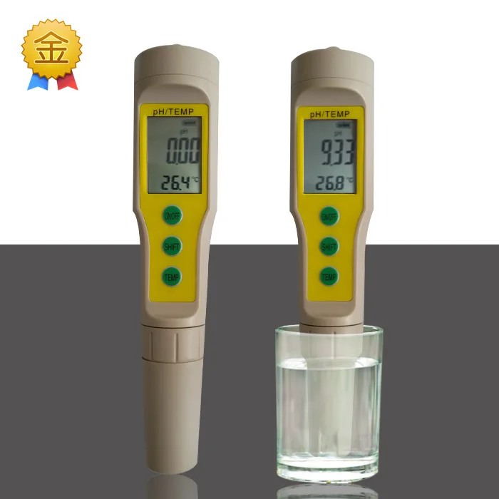 Portable PH Meter Digital PH Tester Glass Bulb Electrode 0.00 14.00ph