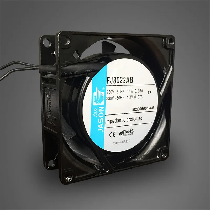 

80X80X25mm 230VAC Axial Cooling Fan Ball Bearing (FJ8022AB)