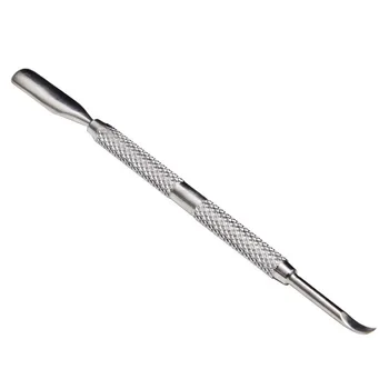 

2Pcs Nail File Cuticle Spoon Remover Manicure Trimmer Double Ended Cuticle Pusher Stainless Steel Nail Tools Nail Art Equipment