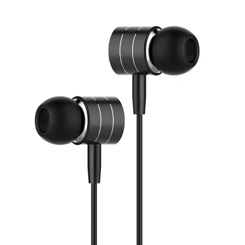 3 5mm Metal Earphone In ear Headset Stereo Earphones Earbuds With Microphone For iphone Xiaomi huawei oppo MP3 PC Headphone