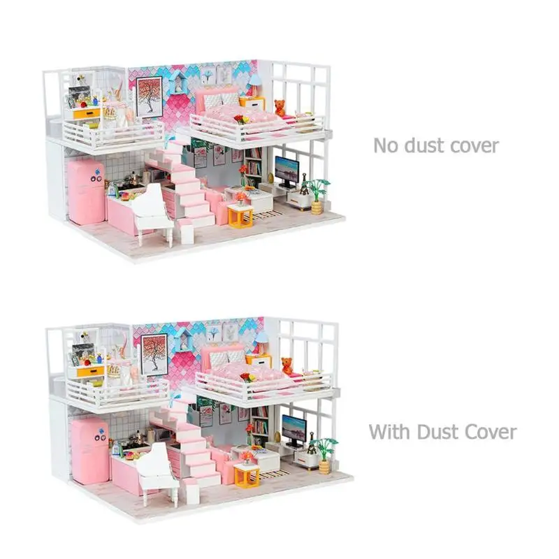 الأطفال DIY دمية مجسم لمنزل لعب الأولاد الفتيات خشبية مصغرة دمية الأثاث بناء لعبة الاطفال دمى منزل الجمعية مجموعات الأطفال DIY دمية مجسم لمنزل لعب الأولاد الفتيات خشبية مصغرة دمية الأثاث بناء لعبة الاطفال دمى منزل الجمعية مجموعات