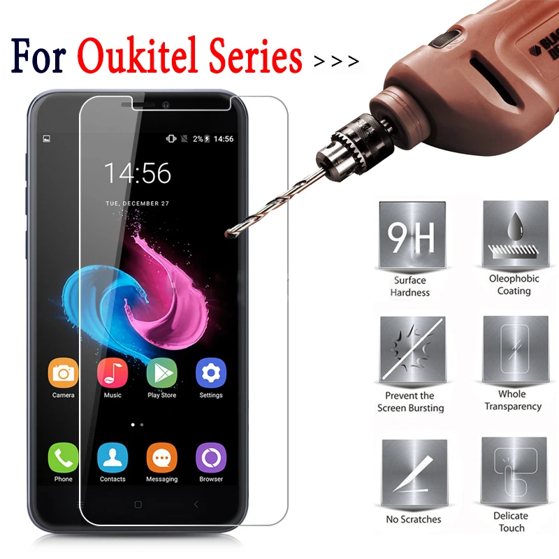 

For Oukitel C8 C 8 9H 2.5D Screen ProtectorTempered Glass For Oukitel K10000 K6000 K 10000 K 6000 U15 U7 Pro C4 C8 U16 U7 Max