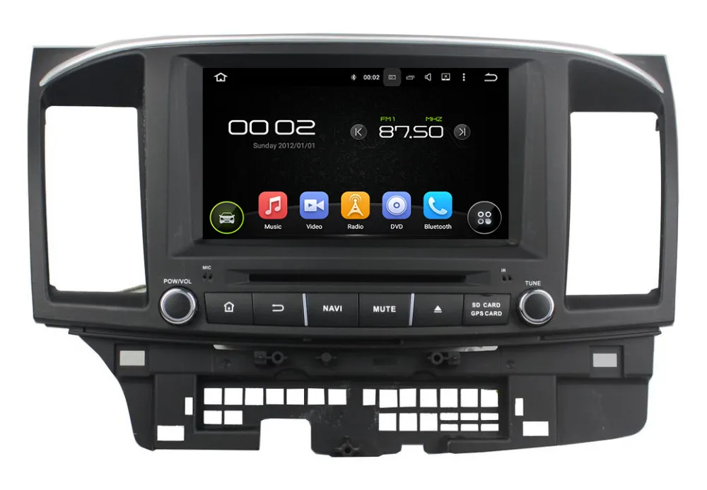 Cheap Quad Core 1024*600 Android 5.1.1 Car DVD Player car Head unit For Mitsubishi Lancer 2014 2015 With GPS Navigation Radio WIFI 3G 1