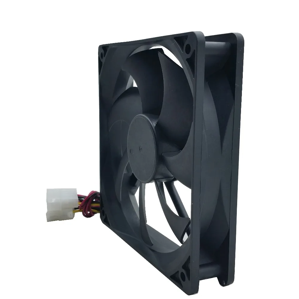 Molex Case Computador 12025 12cm 120 mm 25 mm dc 12v Preto 4pin Masculino Feminino Ventilador de Refrigeração 10 Pcs pc - Imagem 5