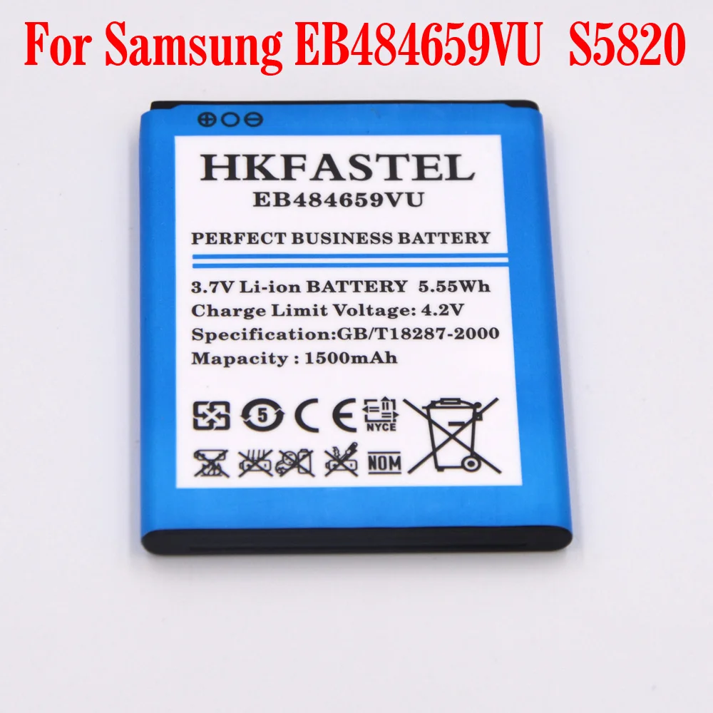 Новый EB484659VU EB484659VA литий-ионный аккумулятор для мобильного телефона Батарея samsung
