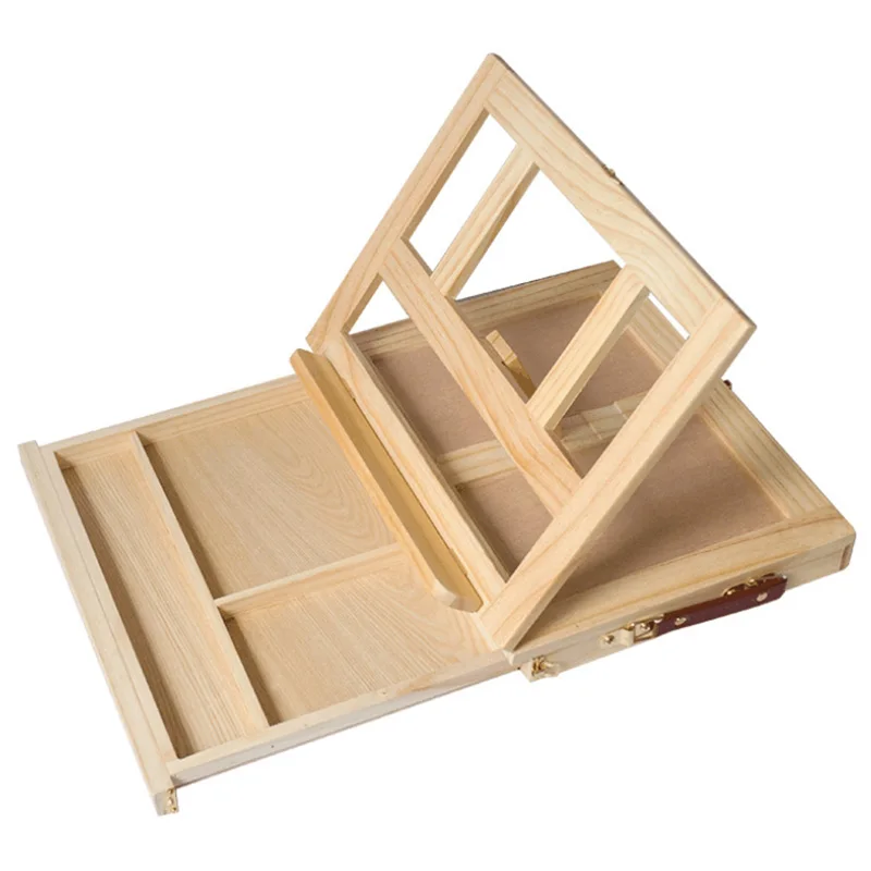 

Multifunction Painting Easel Artist Desk Easel Portable Miniature Desk Light Weight Folding Easel for Storage or During Trips-
