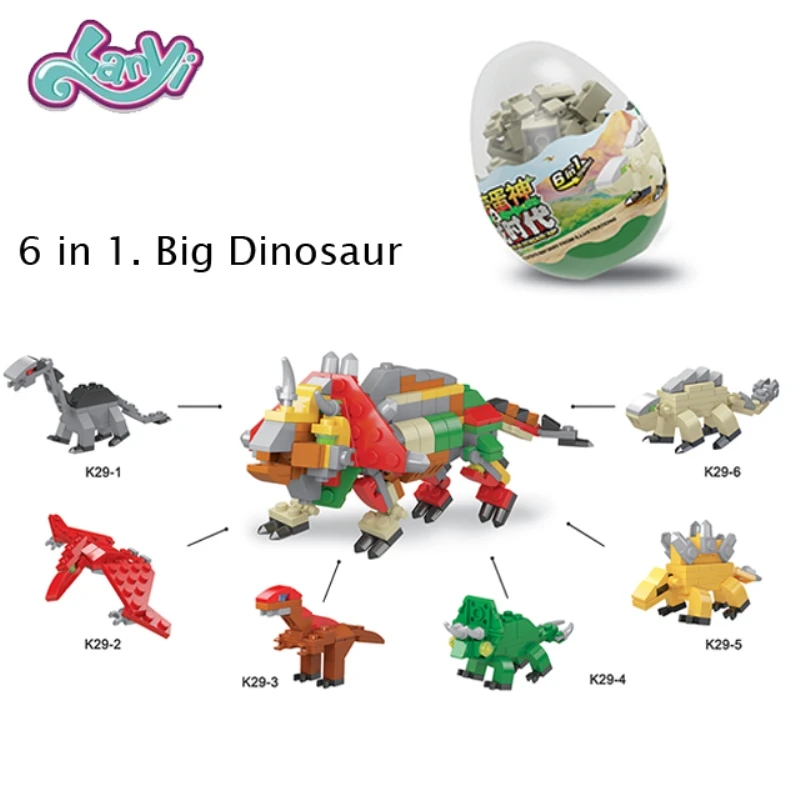 Lanyitoys Magical dinosaur Eggs combination kit Blocks legoeds assembled block model Legoings toys for boys Birthday Gifts Lanyitoys Magical dinosaur Eggs combination kit Blocks legoeds assembled block model Legoings toys for boys Birthday Gifts