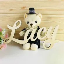 Personalizzati Per Bambini di Legno Nome Segni, Bambini Personalizzate Nome Della Decorazione Della Parete di Colore Lettere di Legno, Parete di Legno Nomi/Lettera